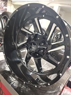 22x12 8lug lux hd14 & terrain tires. $10 take home layaway. Ulohos 2940 N Keystone Mon-Sat 10-6