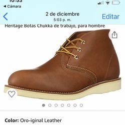 SIZE 9 RED WING THE COOPER ROUGH AND TOUGH LEATHER SOFT TOE BOOTS BRAND NEW