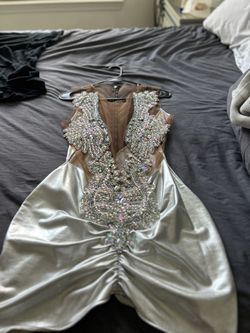 Custom Made Rhinestone Dress 