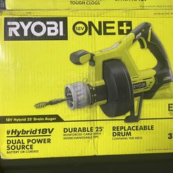 18V ONE+ Hybrid Drain Auger - RYOBI Tools