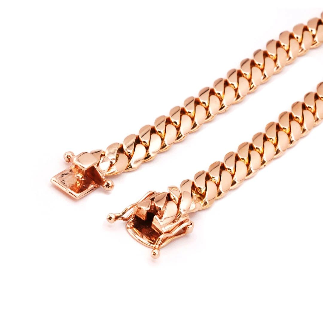 Rose Gold 14k Stamped Cuban Chain