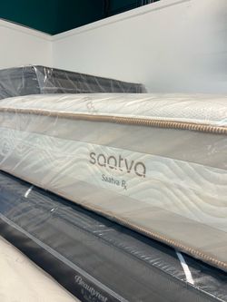 King size Saatva RX eurotop mattress organic fabric