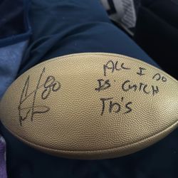 Chris Carter Sign Football 