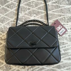 Matte Black Shoulder Bag (Gilda Paris)