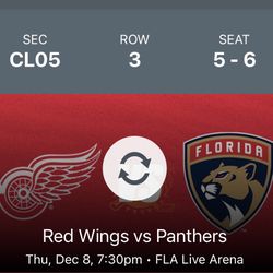 Florida Panthers v Detroit Red Wings 