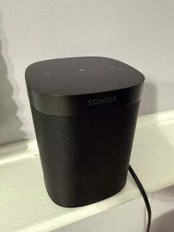 3x Sonos One WiFi Speakers (2x black, 1x white)