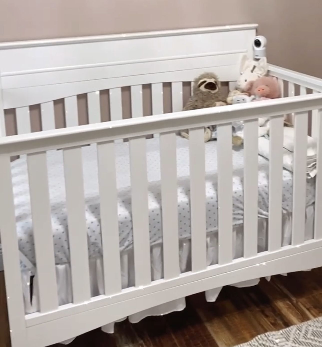4 In One Convertible Crib White (mattress Included)