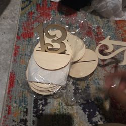 Wooden Numbers For Wedding