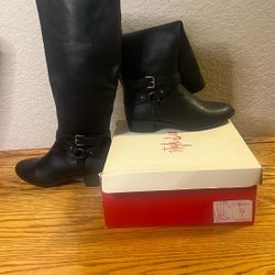 New Style & Co Black Boots Size 7