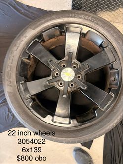 Chevy 22 Inch Wheel with Tire 6x139
