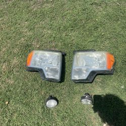 2009-2014 ford f150 headlights and fog lights 