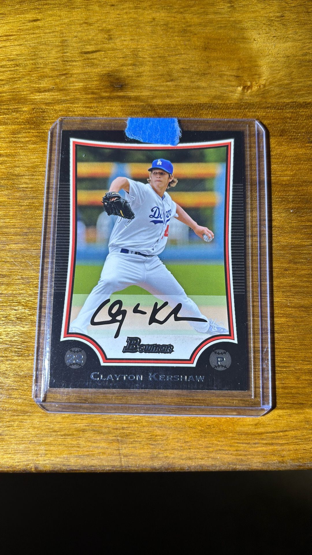 Topps Bowman Black Clayton Kershaw 2009