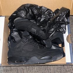 Black Car Jordan 4s