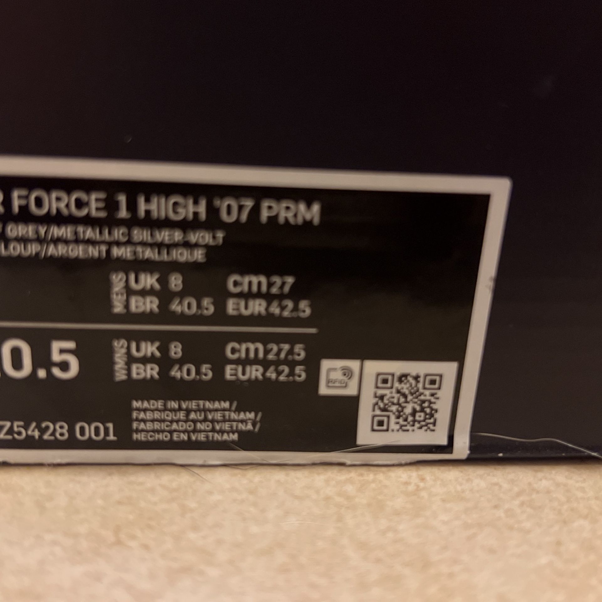 Air Force 1 Never Used $100
