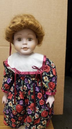 Antique porcelain doll 17"