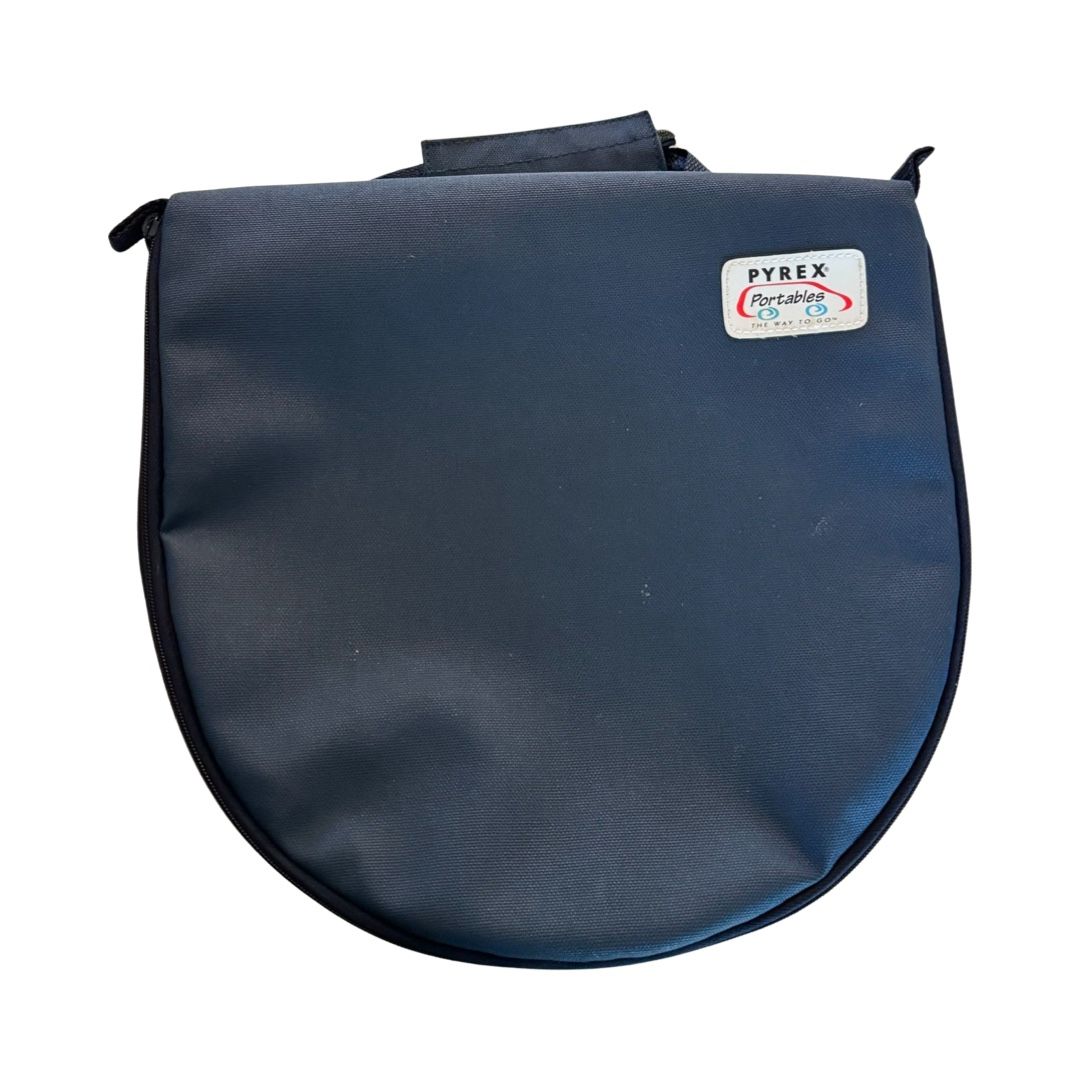 Pyrex Portables The Way To Go Round Insulated Carrier Carrying Case Hot/Cold Exc