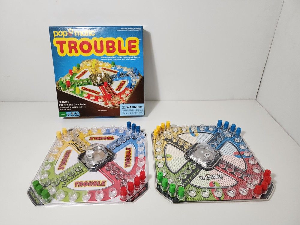 Trouble Game Pop-O-Matic Board Game
