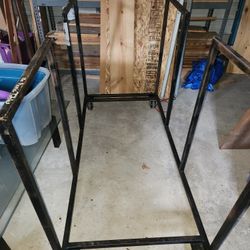 Steel Cart On Heavy Duty Wheels