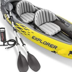 Intex 68307EP Explorer K2 Inflatable Kayak Set: 