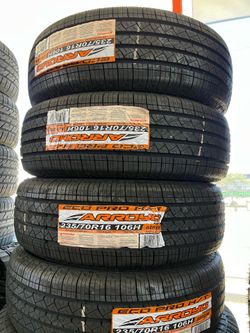 ‼️📲235/70/16 vendo set de llantas nuevas arroyo