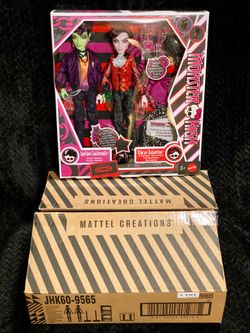 Monster High Kieran Valentine and Spelldon Cauldronello Dolls