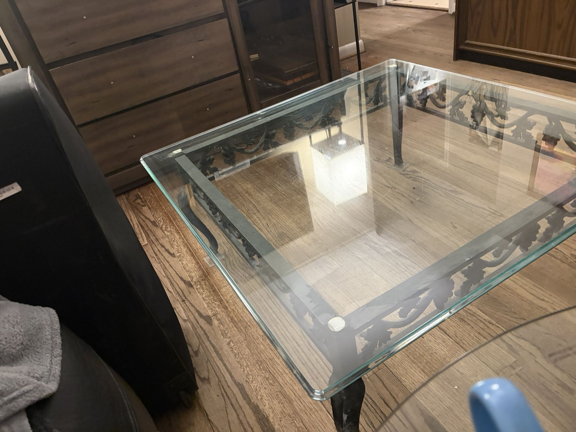 Glass/Metal Dining Room Table