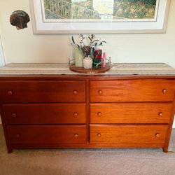 Beautiful 6 Drawer Wood Dresser