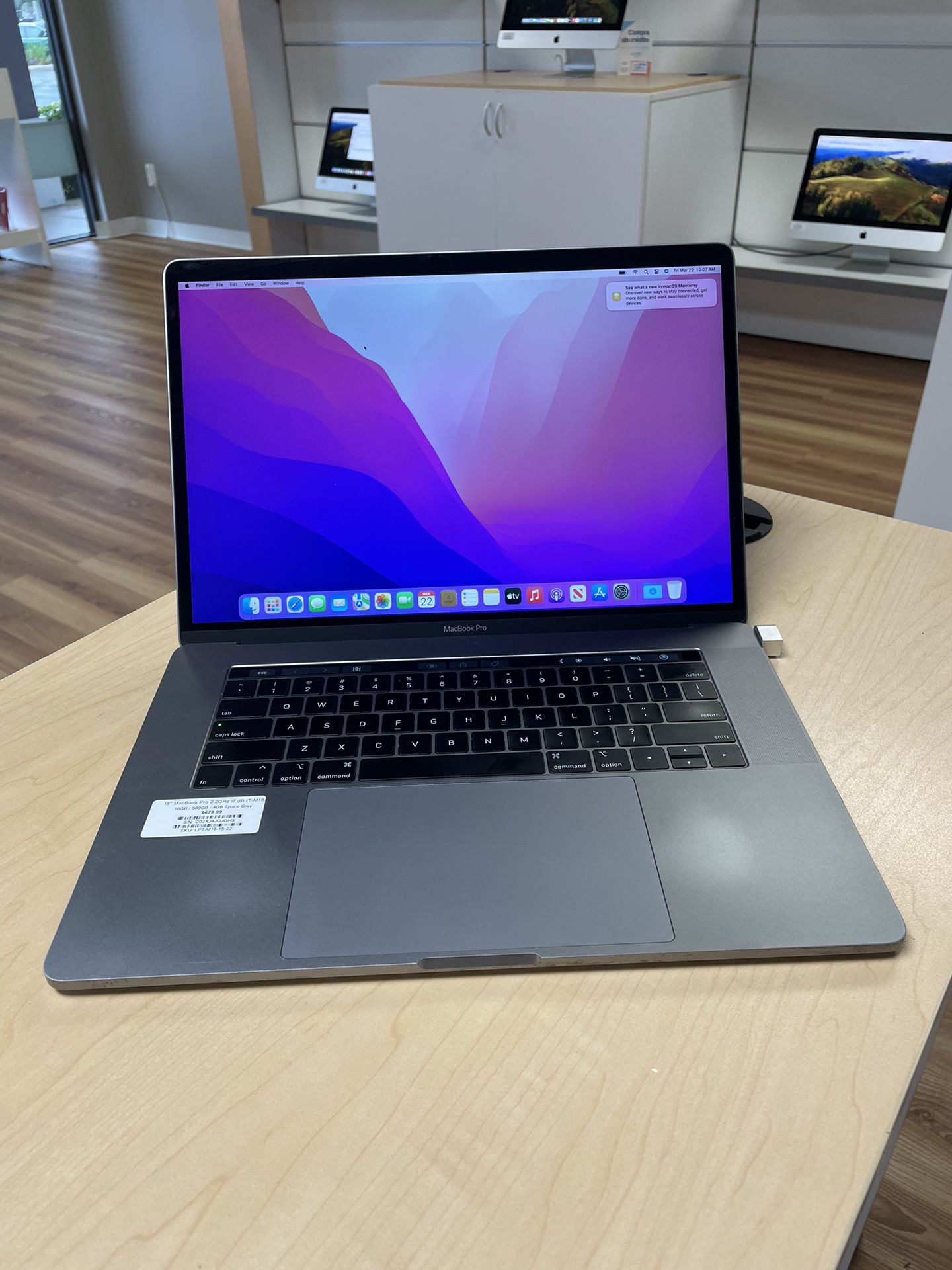 15” MacBook Pro TouchBar 