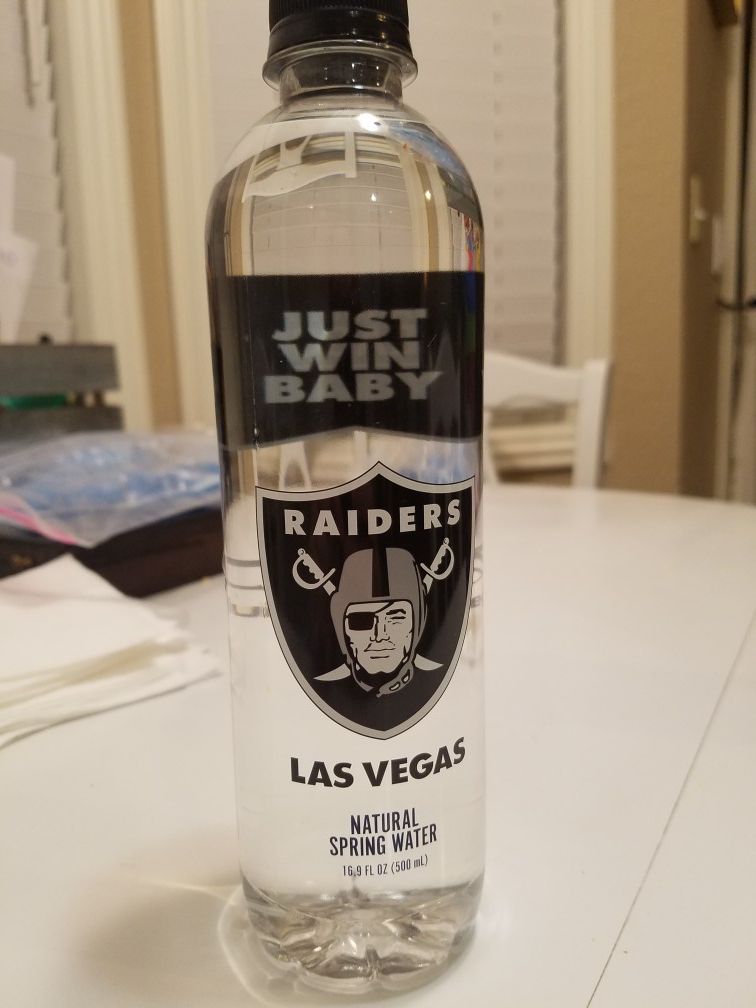 Las Vegas Raiders water bottle