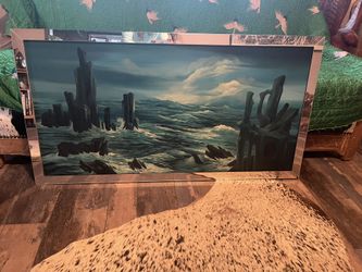 Mid Century Oil Painting 