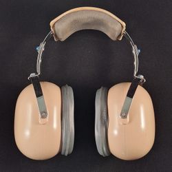 Vintage *GOOD FOAM* David Clark MIL-A-23899A(AS) Aural Protector Sound Headset