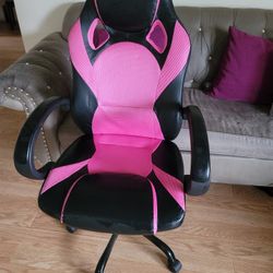 Black And Pink Gaming Chair