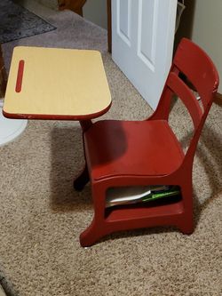 Vintage kids school desk