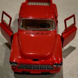 Kinsmart 1/32 1955 Chevy Step side Pick-Up Die Cast Collectible Toy Truck RED