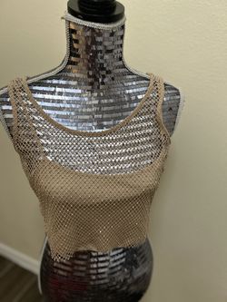 Sincerly Jules Bejeweled Net Shirt .