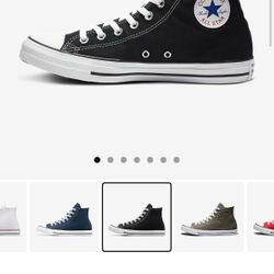 Black Converse- New W9/M7