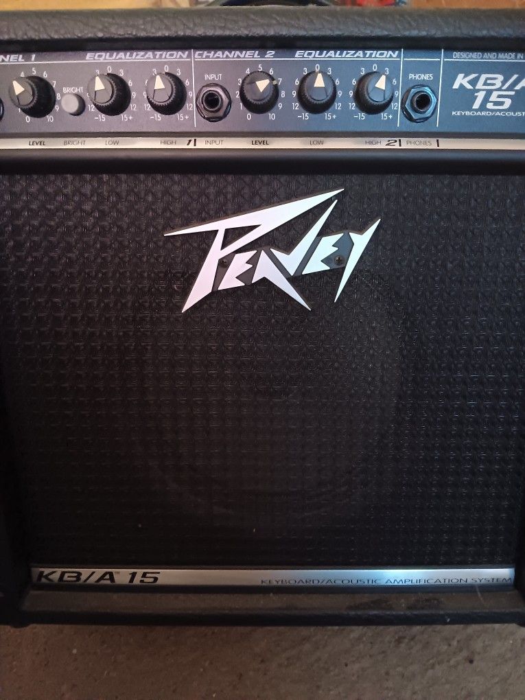Vintage Late 1970s Or Early 80s Peavey Kba15 Keyboard Accoustic Amp Made In The Usa