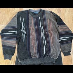 Vintage Tundra Canada Cable Knit style Sweater Adult Mens size Large
