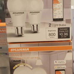 Sylvania Smart+ 2 Soft White A19 LED Bluetooth bulb 2 Packs 