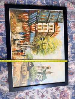 Vintage Paris Street Scene Art Print - $20