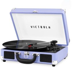 Light purple Victrola record player