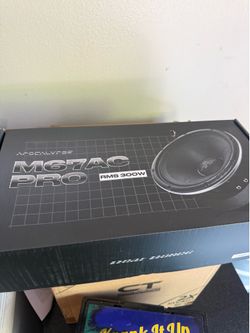 I have two 6.5 apocalypse deaf bounce speakers brand new 300 watts Rms each