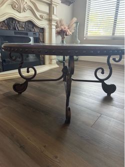 Brown coffee table