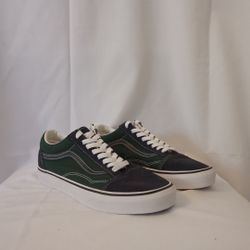 Vans Old Skool Navy Blue and Green