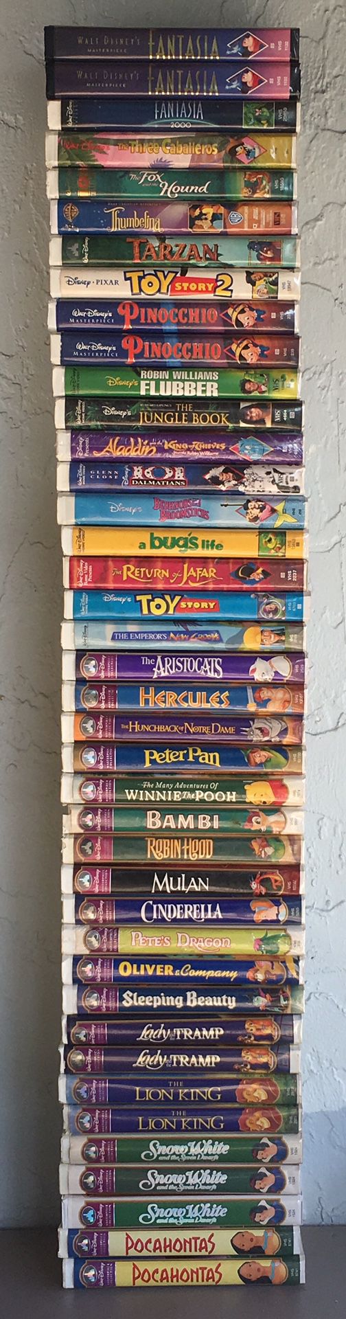 40 Disney VHS Movies