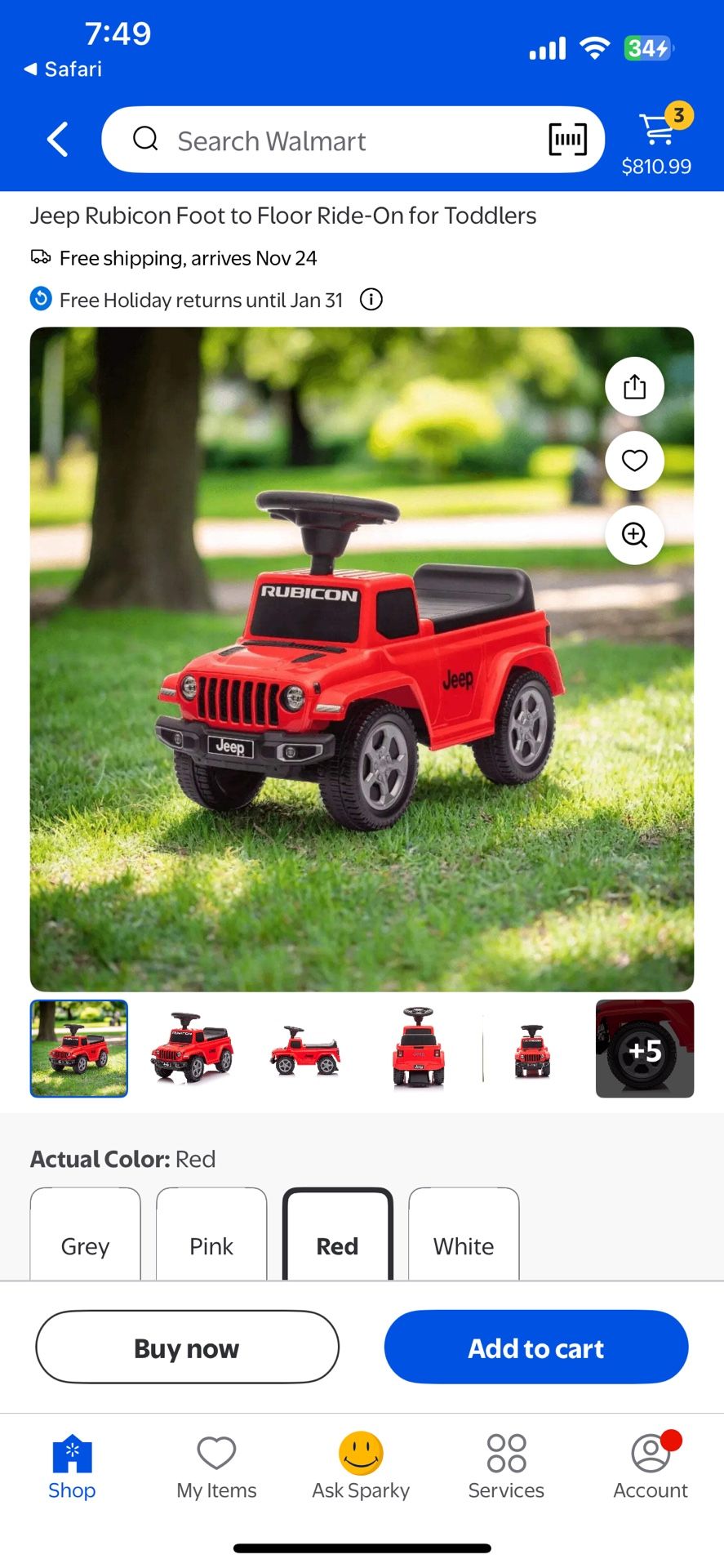 Toddler’s Jeep