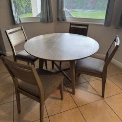 48" Table And 4 Chairs