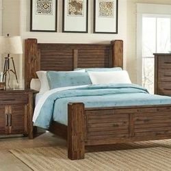 Brand New Vintage Bourbon Shutter Bed