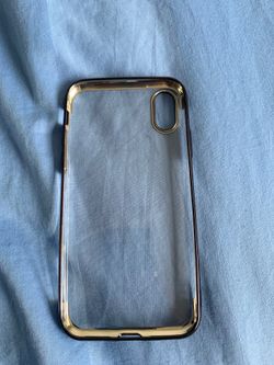 iPhone X silicon protector case. Color black