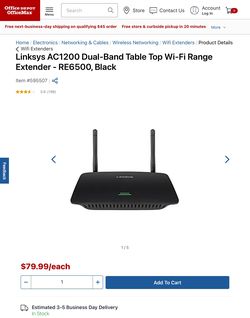Linksys AC1200 Dual Band Wi-Fi Range Extender